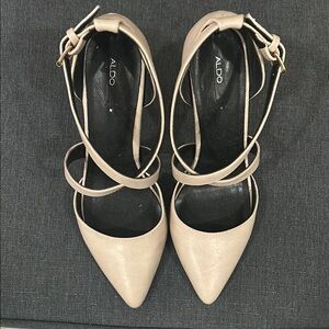 ALDO Women's Cream Strappy Heels